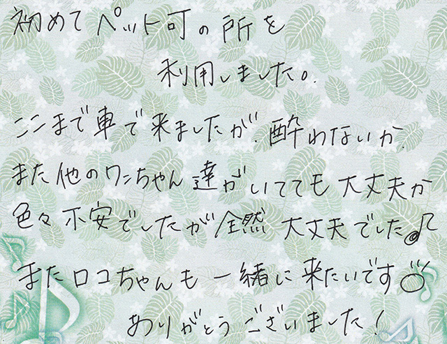 色々不安でしたが全然 大丈夫でした♪