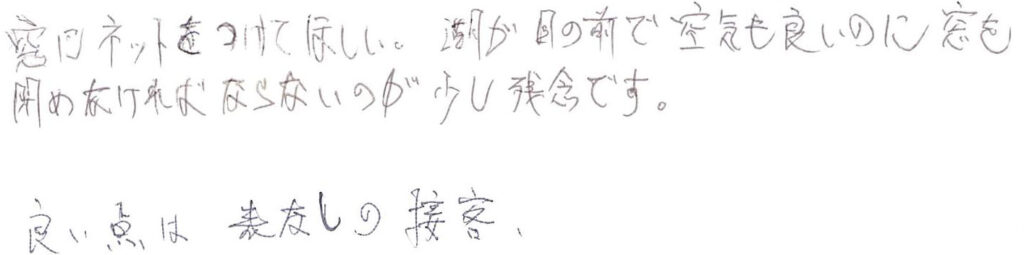 窓に