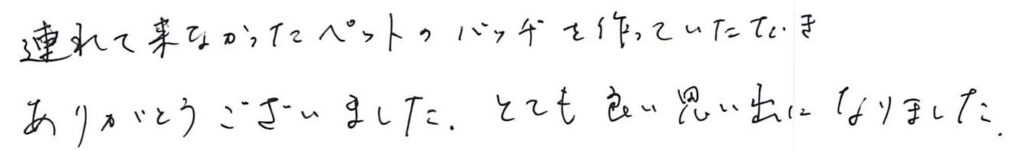 連れてこなかった